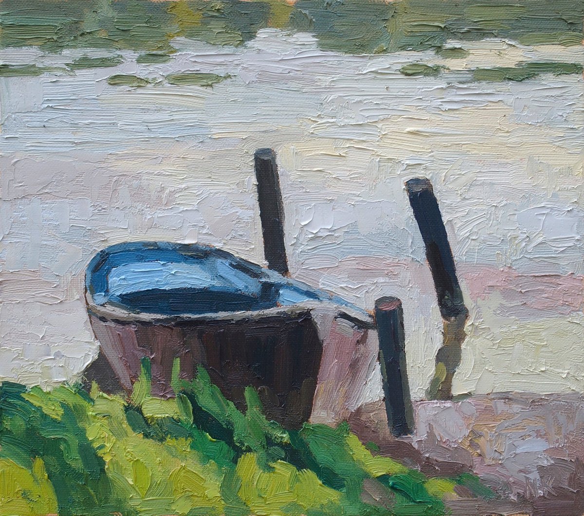 lonely boat by Nikolai Kraneis