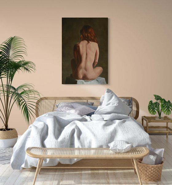 Nude from behind