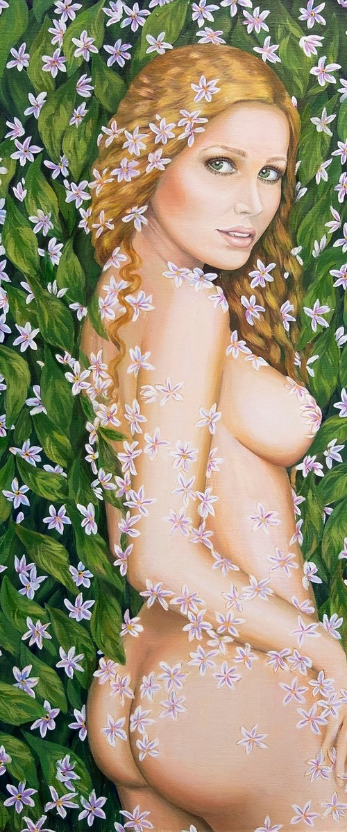 WOMAN.NAKED WOMAN. THE SPRING GAZE. by Anastasia Woron