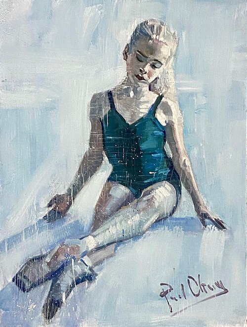 Resting Young Dancer by Paul Cheng