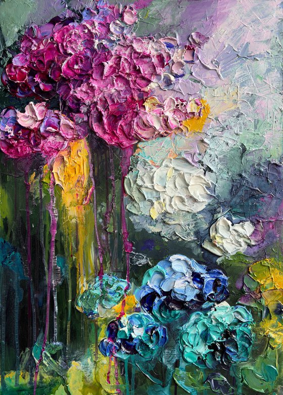 Rainbow Hydrangea II — Floral