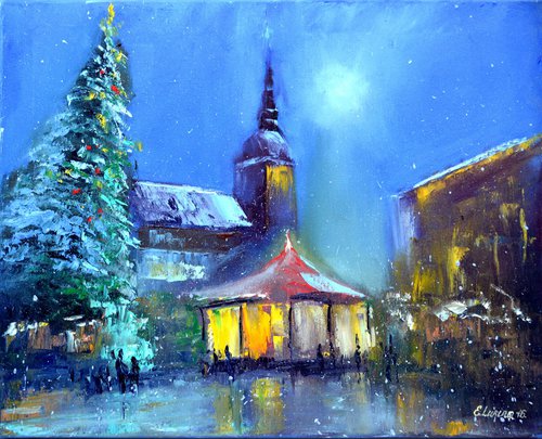 Christmas Market at Dome square by Elena Lukina