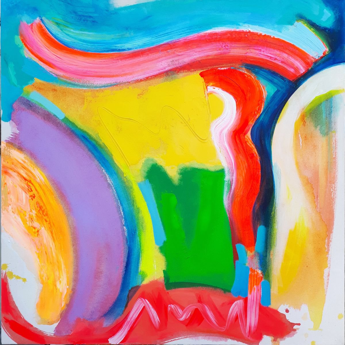 Late September By Frank Barnes, 35 X 35, Artwork For Sale On Artfinder
