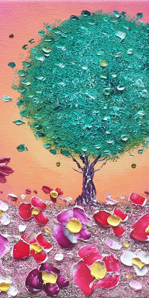 "Passion Tree & Flowers in Love" by Phil Broad