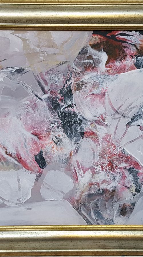 UNIQUE AMAIZING WAY TO PAINT STILL LIFE ONEIRIC DIAPHANE ART BY OVIDIU KLOSKA LIGHT ABSTRACT FRAMED by Kloska Ovidiu