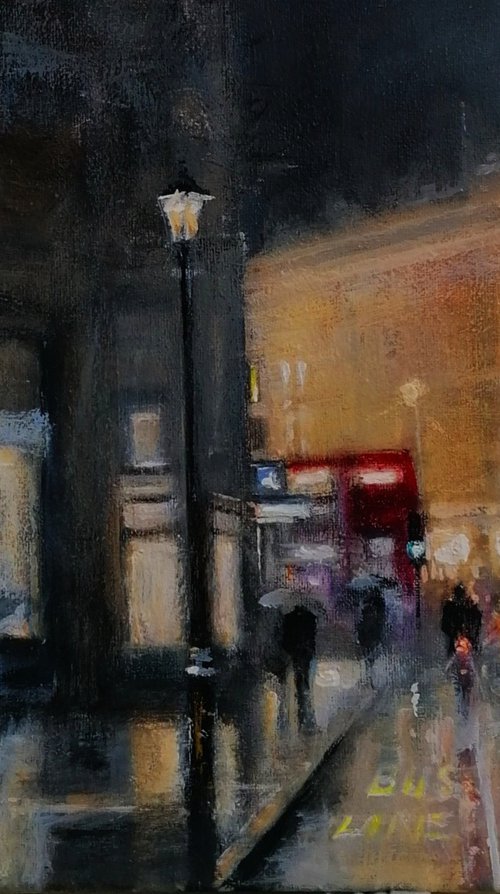 Evening Rain London by Alan Harris