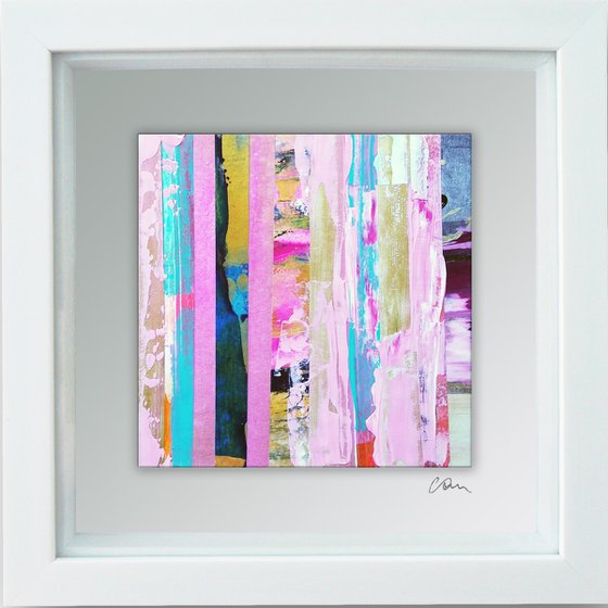 Framed ready to hang original abstract  - Sampled #1