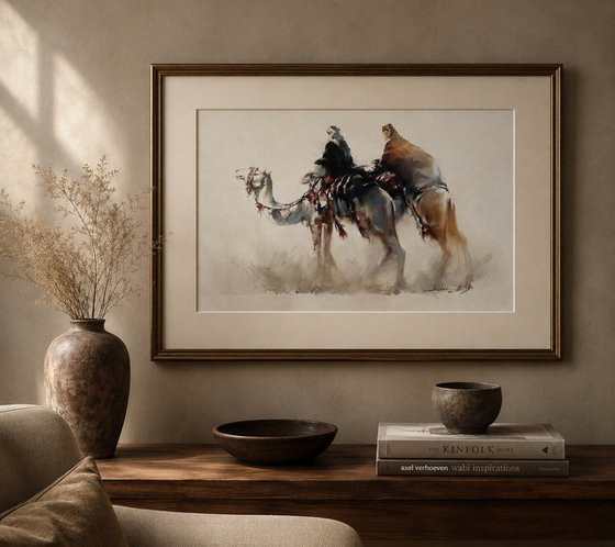 "Desert Caravan: The Resilient Spirit"