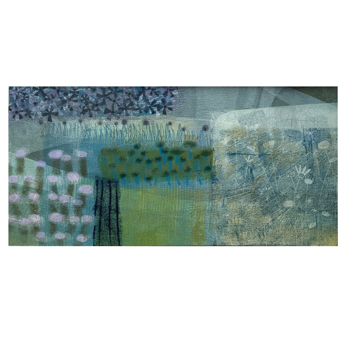 Organic Landscape Limited Edition Print By Sarah Broughton, 13 X 7", Summer Walk - St Ives To Zennor Ii, Original Artwork