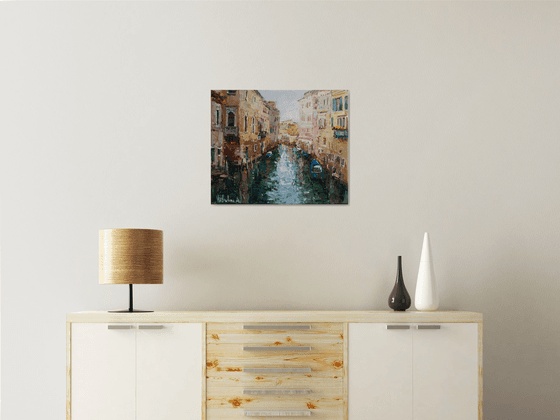 Italy - Original Oil Painting impasto art