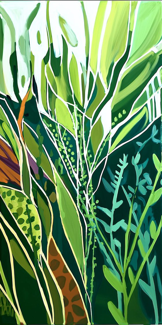 Magic Greenery #8 green abstraction