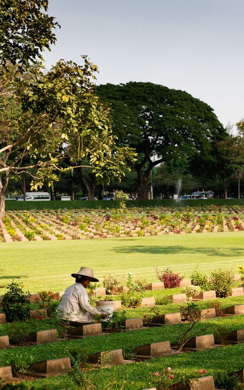 The Allied War Cemetery, Kanchanaburi by Tom Hanslien