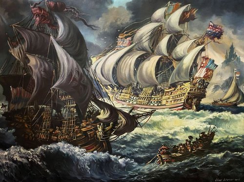 17th century ships by Oleg and Alexander Litvinov