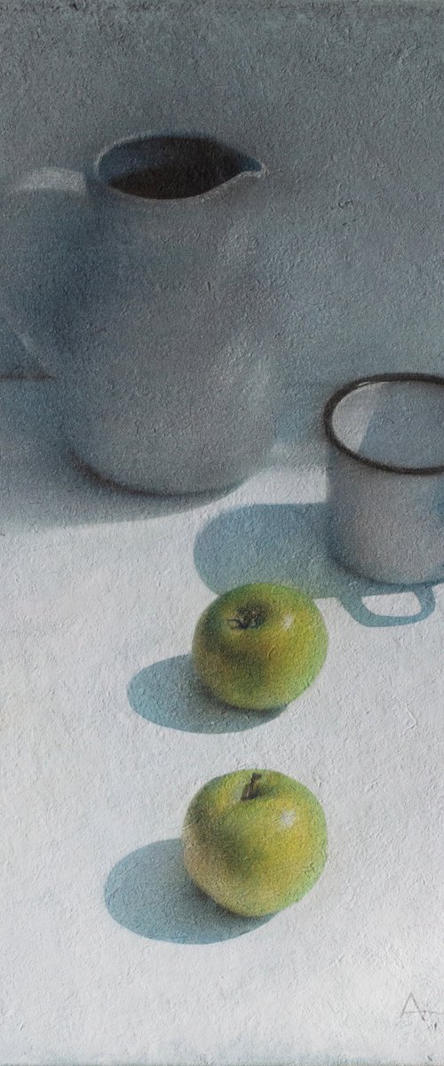 The Mug, Jug and Two Apples by Andrejs Ko