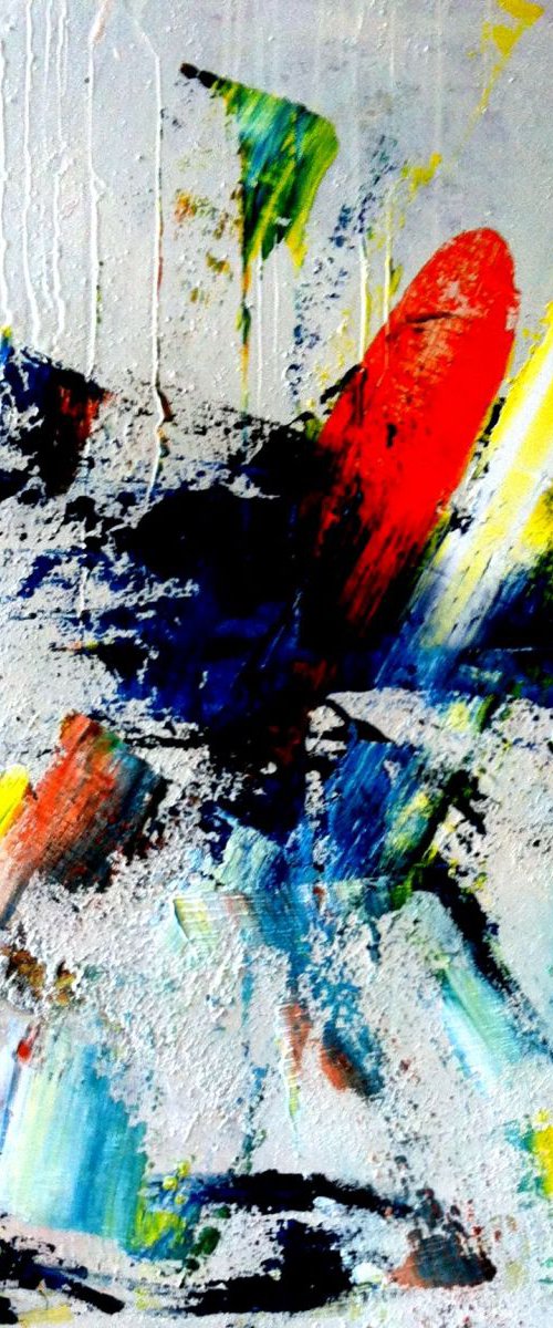 Abstractoncottonwhite 3 by Tiny de Bruin