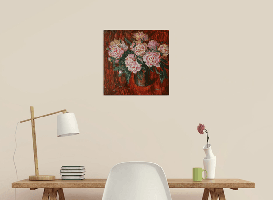 Peonies in Amber