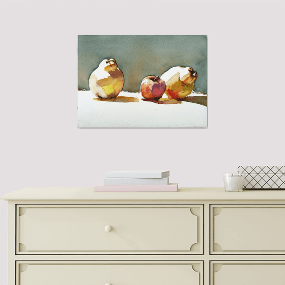 still life with quinces II