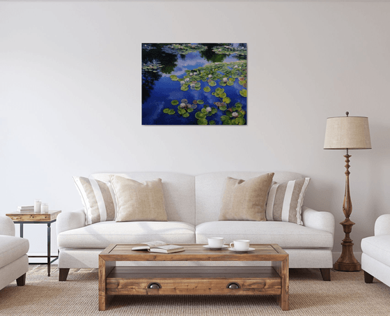 "Water lilies on the water"