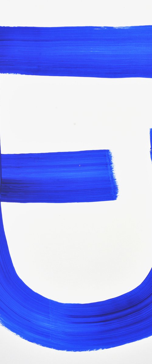 Signs & Symbols Dark Blue (6) by Rodney Durso