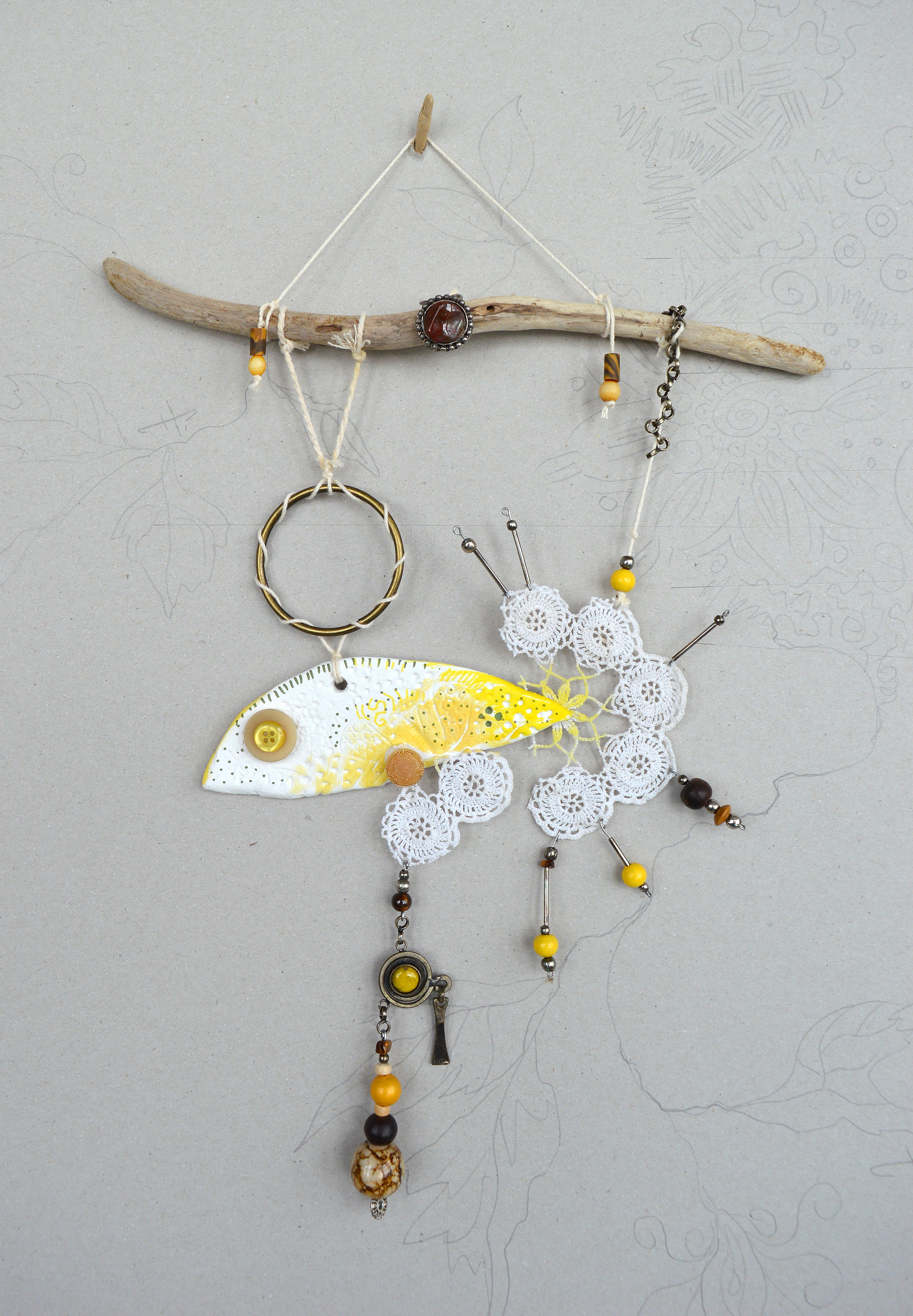 Animal Relief By Silvia Pavlova, 10 X 15", "Little Seamstress", Original Artwork