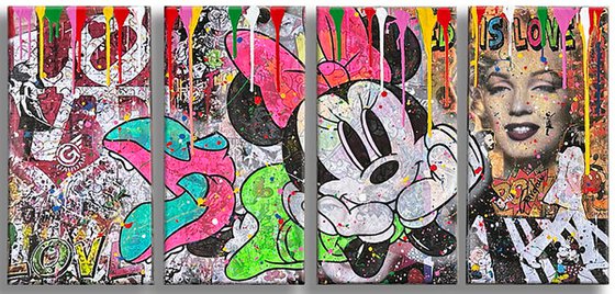 Old Times – Original Quadriptych