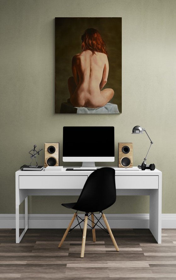 Nude from behind