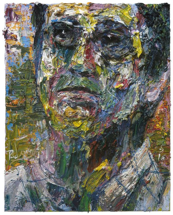 Original Oil Painting Portrait Expressionism