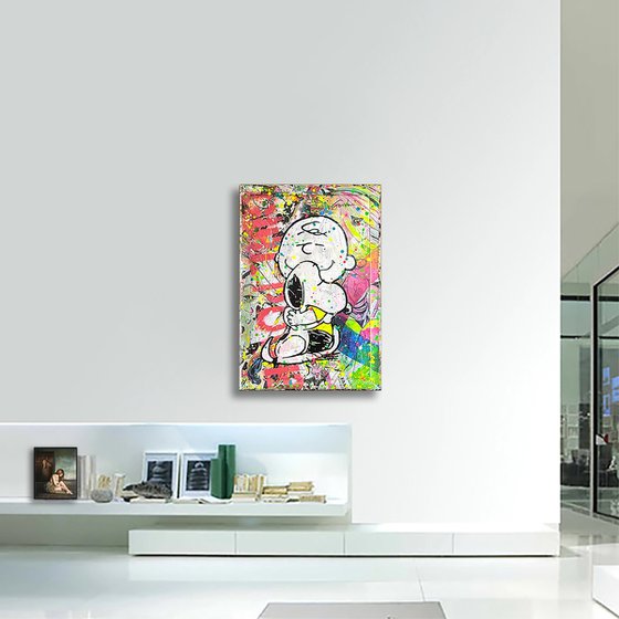 Snoopy True Friends - Original Painting