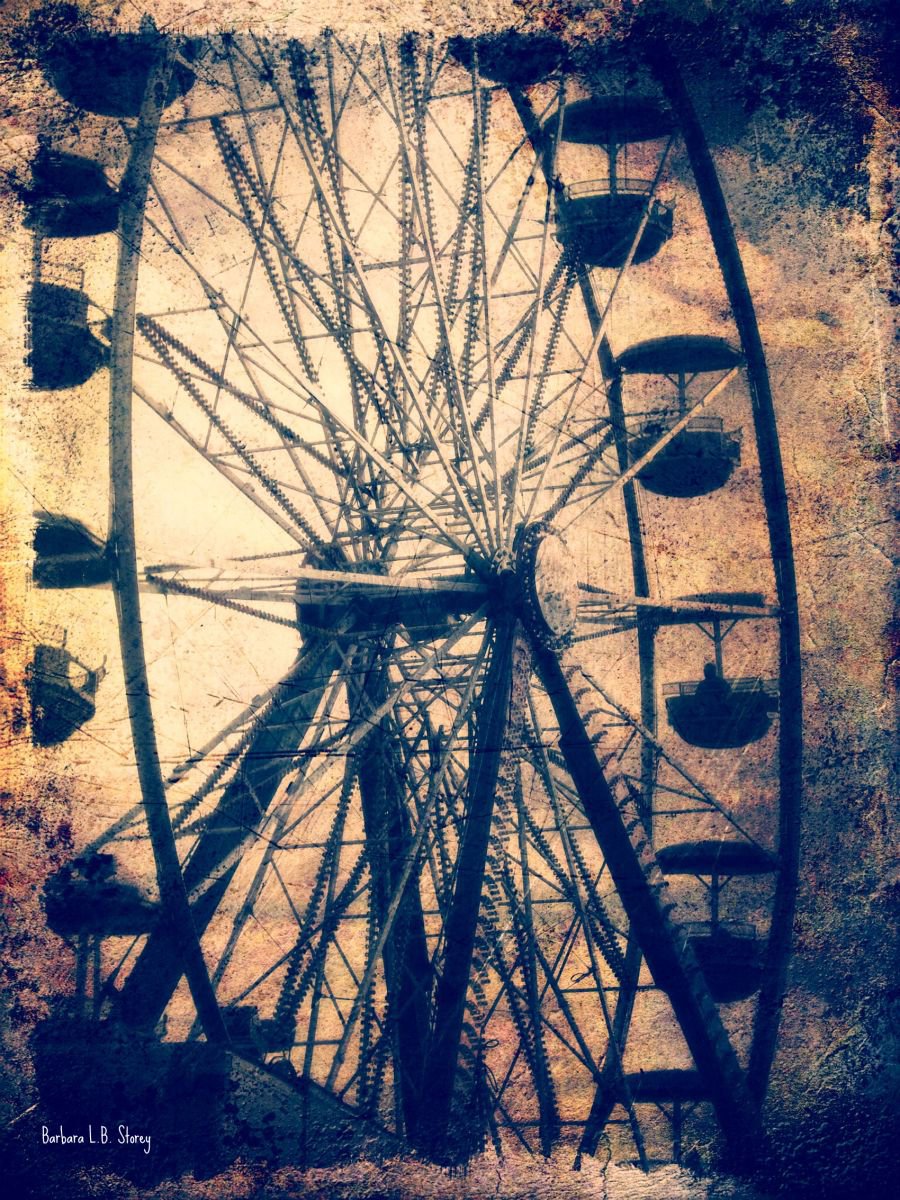 Vintage Ferris Wheel by Barbara Storey