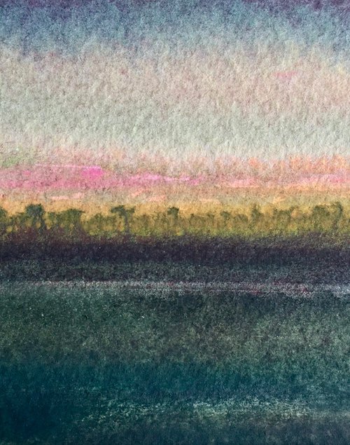 The distant sunset sky by Samantha Adams
