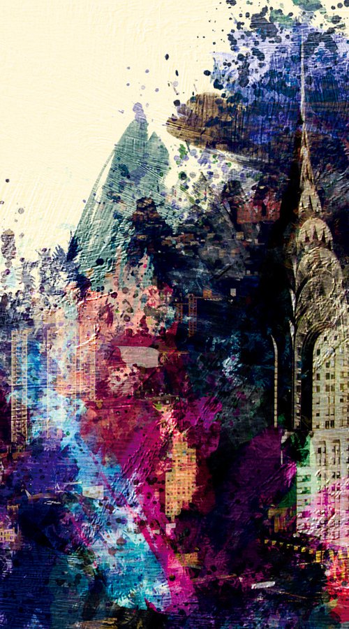 Gotas de color, Chrysler building/original artwork by Javier Diaz