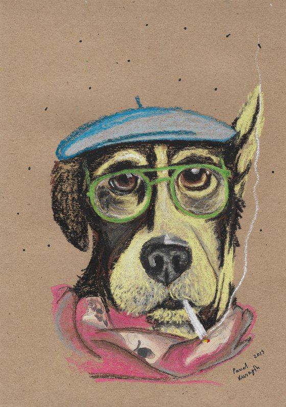 Hipster dog #3