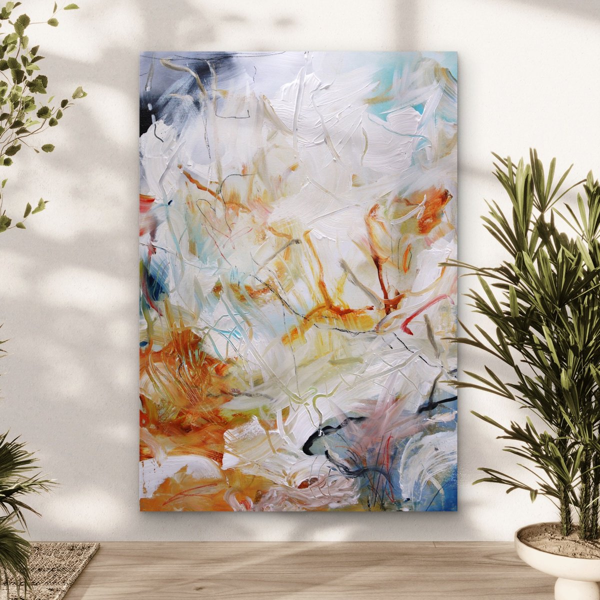 Abstract Acrylic Painting By Andrada Anghel, 24 X 36, Managing Justified Emotions, Original Artwork