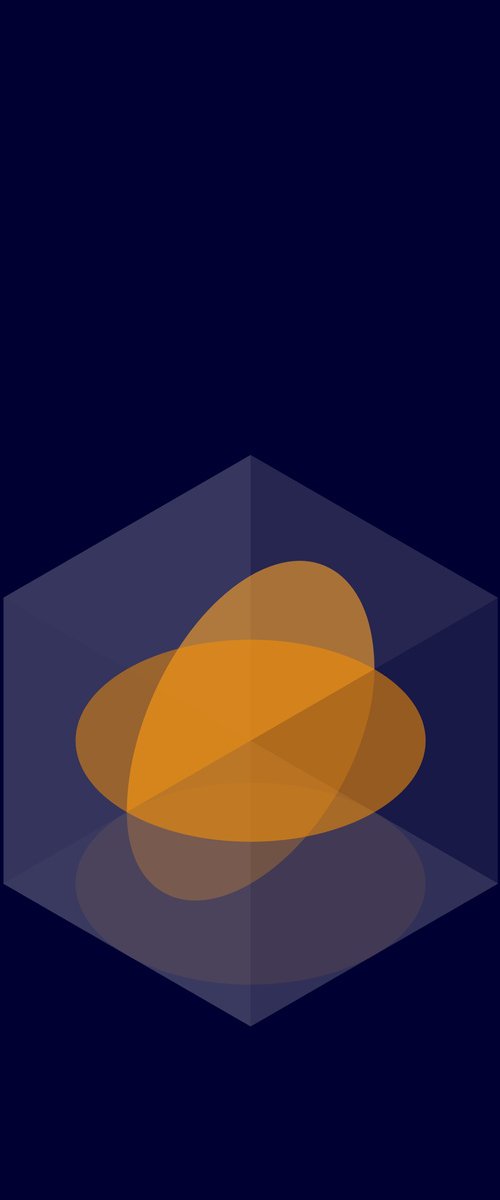 Blue cube/Yellow circle by David Gill
