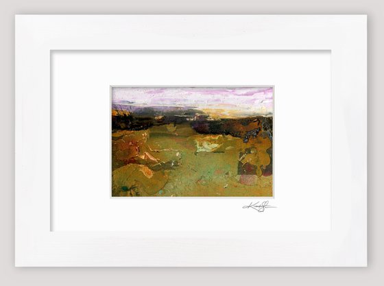 Mystical Land 398 - Small Landscape painting by Kathy Morton Stanion