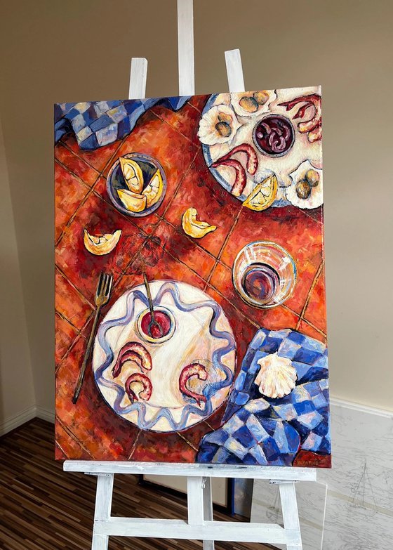 Shrimp, lemon and Oyster