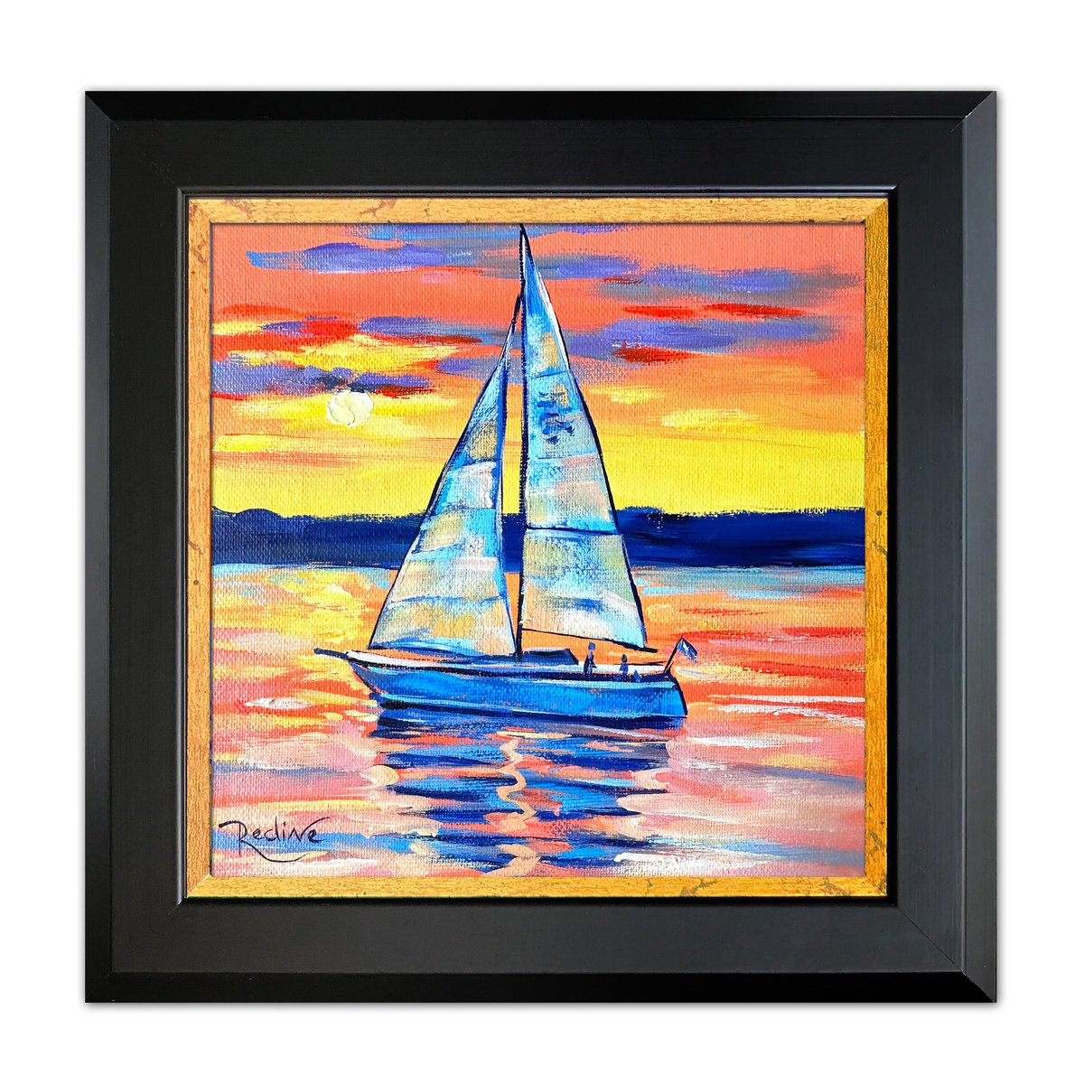 Sunset sailing by Irina Redine