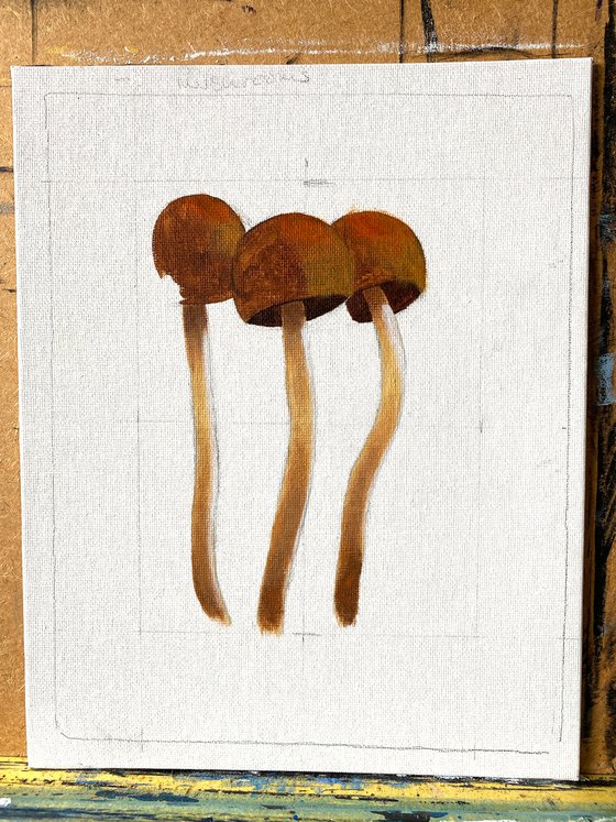 Three Mushrooms