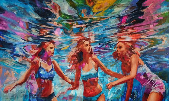 Floating silhouettes