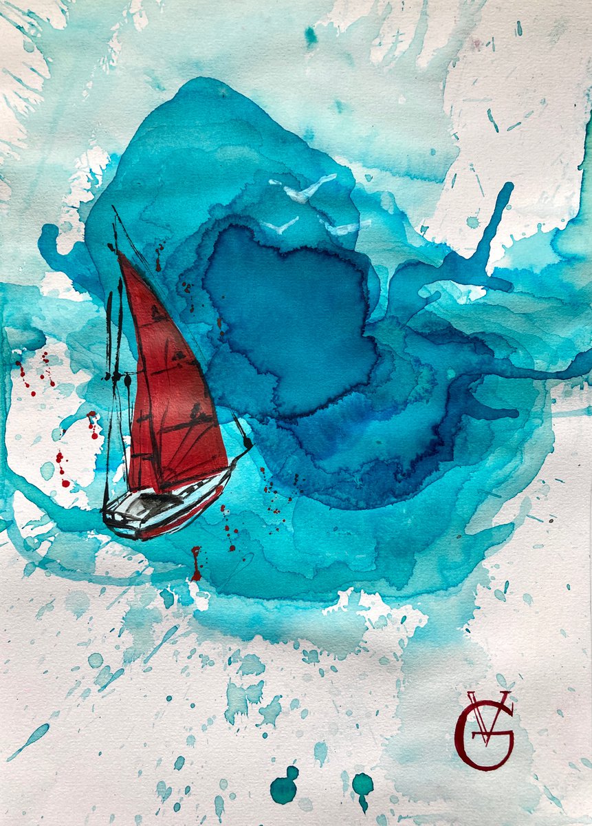 RED SAILS 2 -  series Red Sails by Valeria Golovenkina