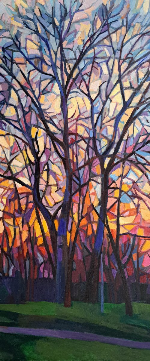 Winter sunset by Maja Đokić Mihajlović