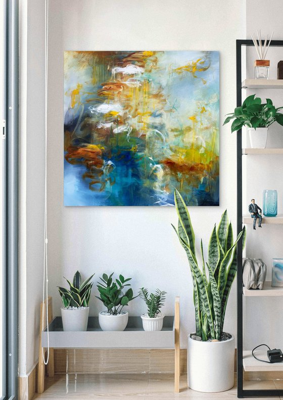 Lilies in Soft Reflection