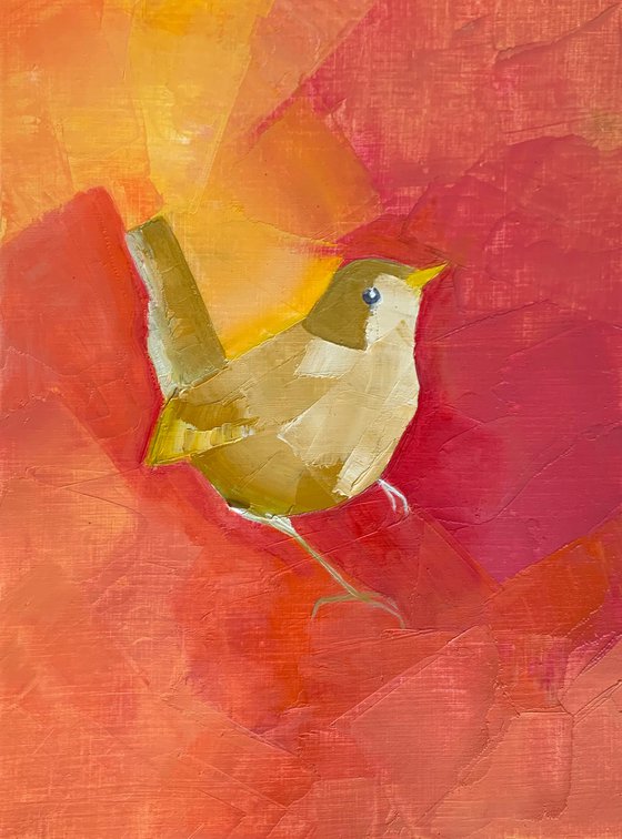 Bird in abstract world of nature #12