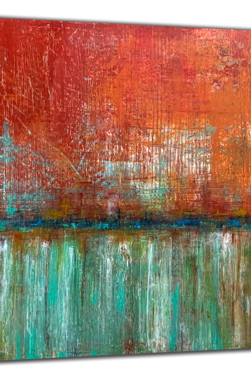 Industrial Sunset  (XL 76x48in) by Robert  Tillberg