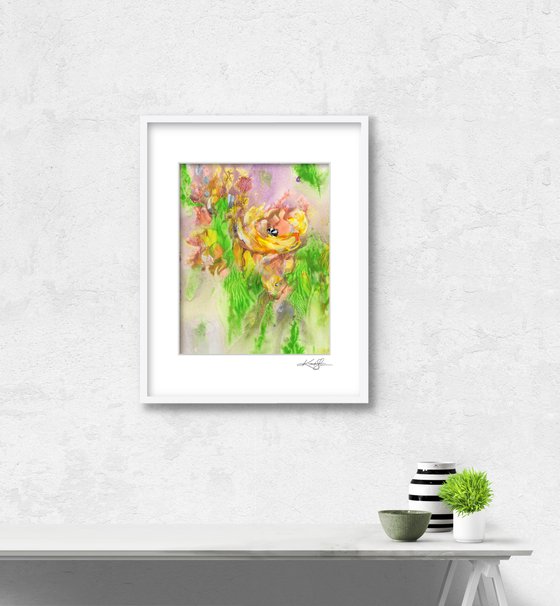 Flower Joy 9 - Floral Abstract Painting by Kathy Morton Stanion