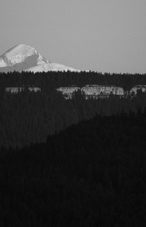 Mont Blanc at Sunset. by Charles Brabin