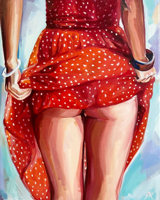 Polka Dress Girl