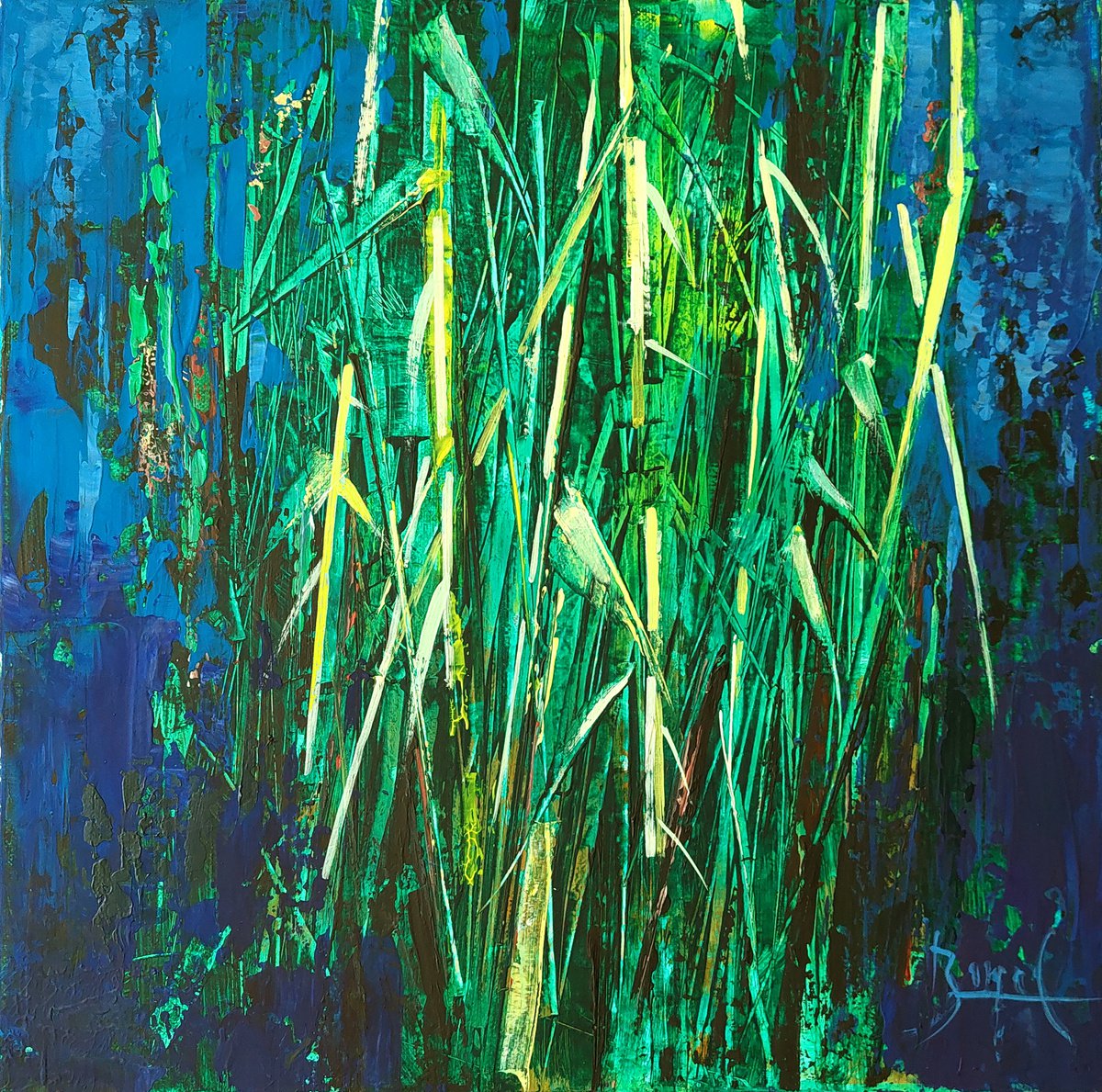 Green Reed by Ovidiu Buzec