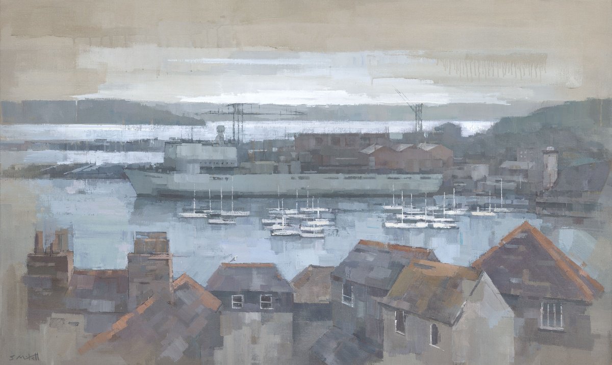  Falmouth Docks By Steve Mitchell, 54 X 34, Artwork For Sale On Artfinder