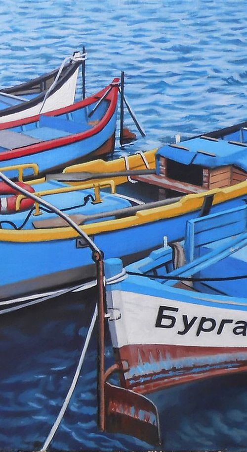 Fishing boats by Alexander Titorenkov